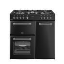 BELLING 444411820 Farmhouse 90cm Dual Fuel Range Cooker - Black additional 1