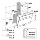 HOTPOINT PHVS61FLTDPK 60cm Touch Control Vertical Hood - Black additional 7