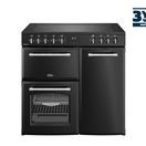 BELLING 444411817 Farmhouse 90cm Electric Range Cooker - Black additional 1