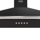 STOVES 444411658 RICHMOND Pyramid Chimney Cooker Hood 100PYR Black additional 3