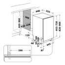 INDESIT IN2IE10CS80UK Integrated 45cm Slimline Dishwasher additional 8