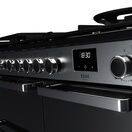 RANGEMASTER EDDL100DFGBLK/CM1 Edge Deluxe 100cm Dual Fuel Range Cooker - Black Glass/Chrome additional 3