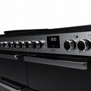 RANGEMASTER EDDLO110EIGBLK/CM1 Edge Deluxe 110cm Induction Range Cooker - Black Glass with Chrome Trim additional 3
