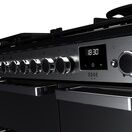 RANGEMASTER EDDL90DFGBLK/CM1 Edge Deluxe 90cm Dual Fuel Range Cooker - Black Glass/Chrome additional 3