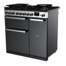 RANGEMASTER EDDL90DFGBLK/CM1 Edge Deluxe 90cm Dual Fuel Range Cooker - Black Glass/Chrome additional 2