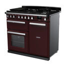 RANGEMASTER ESDL100DFPBOR/CM1 Estel Deluxe 100cm Dual Fuel Range Cooker - Bordeaux with Chrome Trim additional 3