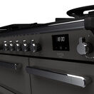 RANGEMASTER ESDL100DFPSLT/CM1 Estel Deluxe 100cm Dual Fuel Range Cooker - Slate with Chrome Trim additional 3
