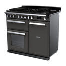 RANGEMASTER ESDL100DFPSLT/CM1 Estel Deluxe 100cm Dual Fuel Range Cooker - Slate with Chrome Trim additional 2