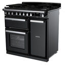 RANGEMASTER ESDL90DFPGBL/CM1 Estel Deluxe 90cm Dual Fuel Range Cooker - Gloss Black with Chrome Trim additional 2