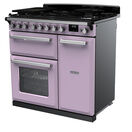 RANGEMASTER ESDL90DFPHTH/CM1 Estel Deluxe 90cm Dual Fuel Range Cooker - Heather with Chrome Trim additional 2
