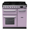 RANGEMASTER ESDL90DFPHTH/CM1 Estel Deluxe 90cm Dual Fuel Range Cooker - Heather with Chrome Trim additional 1