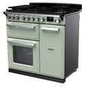 RANGEMASTER ESDL90DFPMNT/CM1 Estel Deluxe 90cm Dual Fuel Range Cooker - Mint with Chrome Trim additional 3