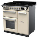 RANGEMASTER ESDL90DFPPCR/CM1 Estel Deluxe 90cm Dual Fuel Range Cooker - Pale Cream with Chrome Trim additional 3