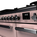 RANGEMASTER ESDL90DFPPPK/CM1 Estel Deluxe 90cm Dual Fuel Range Cooker - Pale Pink with Chrome Trim additional 3