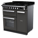 RANGEMASTER ESDL90DFPSLT/CM1 Estel Deluxe 90cm Dual Fuel Range Cooker - Slate with Chrome Trim additional 2