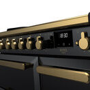 RANGEMASTER ESDL90EIPGBL/AB1 Estel Deluxe 90cm Induction Range Cooker - Gloss Black with Antique Brass Trim additional 3