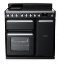 RANGEMASTER ESDL90EIPGBL/CM1 Estel Deluxe 90cm Induction - Gloss Black with Chrome Trim additional 1