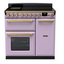 RANGEMASTER ESDL90EIPHTH/AB1 Estel Deluxe 90cm Induction Range Cooker - Heather with Antique Brass Trim additional 1