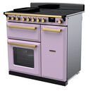 RANGEMASTER ESDL90EIPHTH/AB1 Estel Deluxe 90cm Induction Range Cooker - Heather with Antique Brass Trim additional 2
