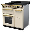 RANGEMASTER ESDL90EIPPCR/AB1 Estel Deluxe 90cm Induction Range Cooker- Pale Cream with Antique Brass Trim additional 3