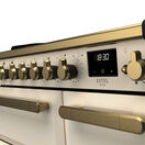 RANGEMASTER ESDL90EIPPCR/AB1 Estel Deluxe 90cm Induction Range Cooker- Pale Cream with Antique Brass Trim additional 2