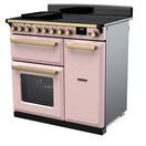RANGEMASTER ESDL90EIPPPK/AB1 Estel Deluxe 90cm Induction Range Cooker - Pale Pink/Brass additional 3