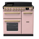 RANGEMASTER ESDL90EIPPPK/AB1 Estel Deluxe 90cm Induction Range Cooker - Pale Pink/Brass additional 1