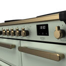 RANGEMASTER ESDL100EIPMNT/AB1 Estel Deluxe 100cm Induction Range Cooker - Mint with Antique Brass Trim additional 2