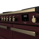 RANGEMASTER ESDL100EIPBOR/AB1 Estel Deluxe 100cm Induction - Bordeaux with Antique Brass Trim additional 2