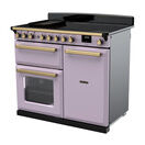 RANGEMASTER ESDL100EIPHTH/AB1 Estel Deluxe 100cm Induction Range Cooker - Heather with Antique Brass Trim additional 3