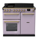 RANGEMASTER ESDL100EIPHTH/AB1 Estel Deluxe 100cm Induction Range Cooker - Heather with Antique Brass Trim additional 1