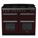 RANGEMASTER ESDLB110DFPBOR/CM1 Estel Deluxe 110cm Dual Fuel Range Cooker - Bordeaux with Chrome Trim additional 1