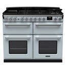 RANGEMASTER ESDLB110DFPMSB/CM1 Estel Deluxe 110cm Dual Fuel Range Cooker - Misty Blue with Chrome Trim additional 1