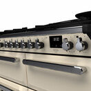 RANGEMASTER ESDLB110DFPPCR/CM1 Estel Deluxe 110cm Dual Fuel Range Cooker - Pale Cream with Chrome Trim additional 3