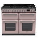 RANGEMASTER ESDLB110DFPPPK/CM1 Estel Deluxe 110cm Dual Fuel Range Cooker - Pale Pink with Chrome Trim additional 1