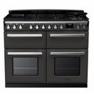 RANGEMASTER ESDLB110DFPSLT/CM1 Estel Deluxe 110cm Dual Fuel Range Cooker - Slate with Chrome Trim additional 1
