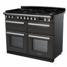 RANGEMASTER ESDLB110DFPSLT/CM1 Estel Deluxe 110cm Dual Fuel Range Cooker - Slate with Chrome Trim additional 2