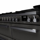 RANGEMASTER ESDLB110DFPSLT/CM1 Estel Deluxe 110cm Dual Fuel Range Cooker - Slate with Chrome Trim additional 3