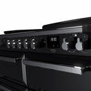 RANGEMASTER ESDLB110EIPGBL/CM1 Estel Deluxe 110cm Induction Range Cooker - Gloss Black with Chrome Trim additional 3