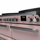 RANGEMASTER ESDLB110EIPPPK/CM1 Estel Deluxe 110cm BC Induction Range Cooker - Pale Pink with Chrome Trim additional 2
