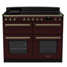 RANGEMASTER ESDLB110EIPBOR/AB1 Estel Deluxe 110cm Induction Range Cooker- Bordeaux/Brass additional 1