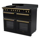 RANGEMASTER ESDLB110EIPGBL/AB1 Estel Deluxe 110cm Induction Range Cooker- Gloss Black/Brass additional 2