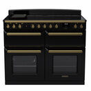 RANGEMASTER ESDLB110EIPGBL/AB1 Estel Deluxe 110cm Induction Range Cooker- Gloss Black/Brass additional 1