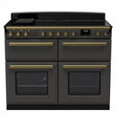 RANGEMASTER ESDLB110EIPSLT/AB1 Estel Deluxe 110cm Induction Range Cooker - Slate / Brass additional 1