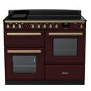 RANGEMASTER ESDLO110EIPBOR/AB1 Estel Deluxe 110 OC Induction - Bordeaux with Antique Brass Trim additional 1