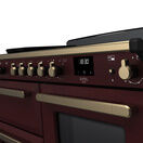 RANGEMASTER ESDLO110EIPBOR/AB1 Estel Deluxe 110 OC Induction - Bordeaux with Antique Brass Trim additional 3