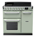 RANGEMASTER ESDL90EIPMNT/CM1 Estel Deluxe 90cm Induction Range Cooker - Mint with Chrome Trim additional 1