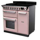 RANGEMASTER ESDL90EIPPPK/CM1 Estel Deluxe 90cm Induction Range Cooker - Pale Pink with Chrome Trim additional 3