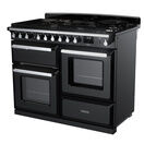 RANGEMASTER ESDLO110DFPGBL/CM1 Estel Deluxe 110cm OC Dual Fuel Range Cooker - Gloss Black with Chrome Trim additional 2