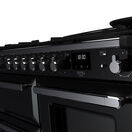 RANGEMASTER ESDLO110DFPGBL/CM1 Estel Deluxe 110cm OC Dual Fuel Range Cooker - Gloss Black with Chrome Trim additional 3
